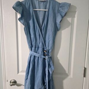 Blue Wrap Dress by SO
